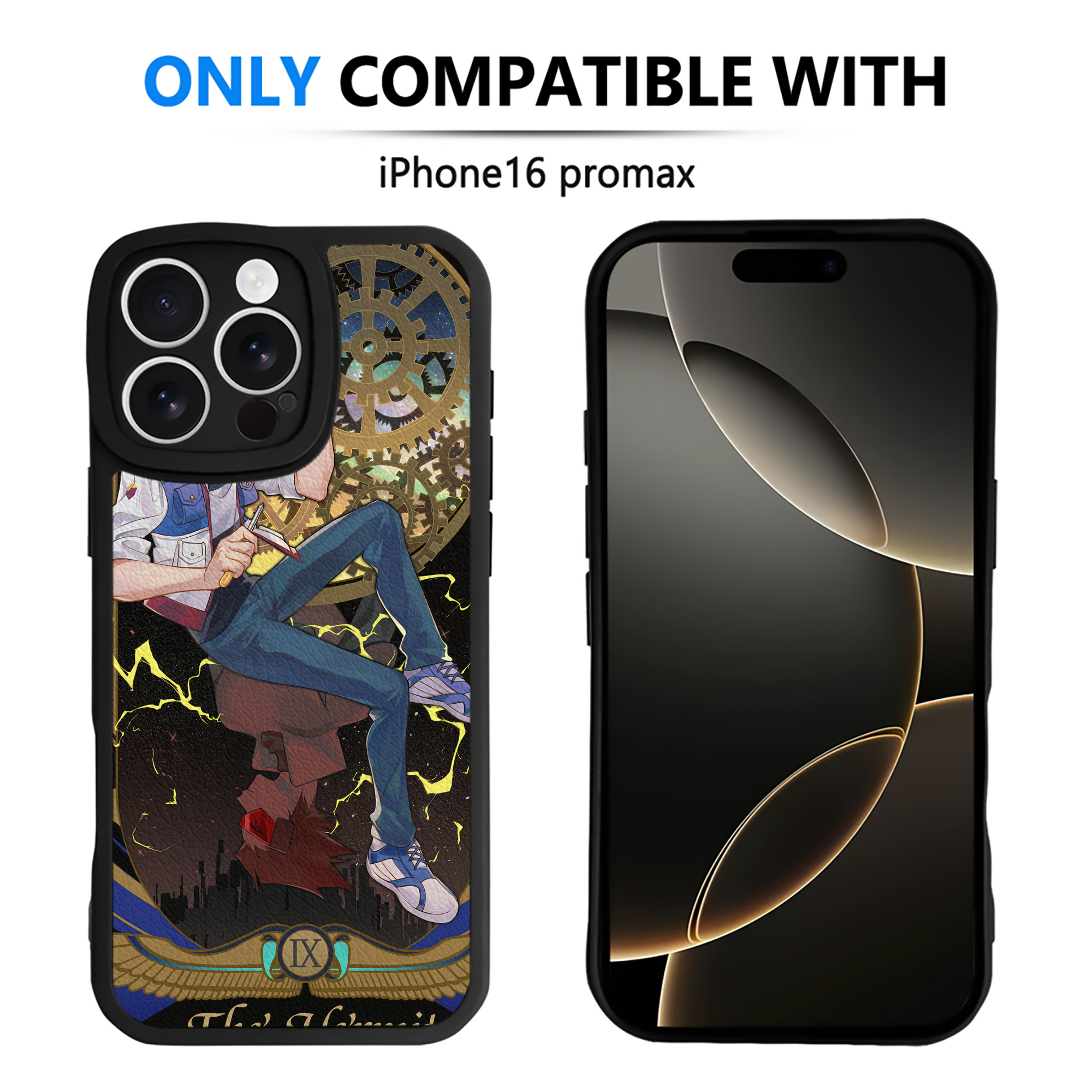 （画像用） 遊☆戯☆王 Yu-Gi-Oh! 【iPhone 16シリーズ対応】シリコンスマホケース（レザー調） 材質：シリコン